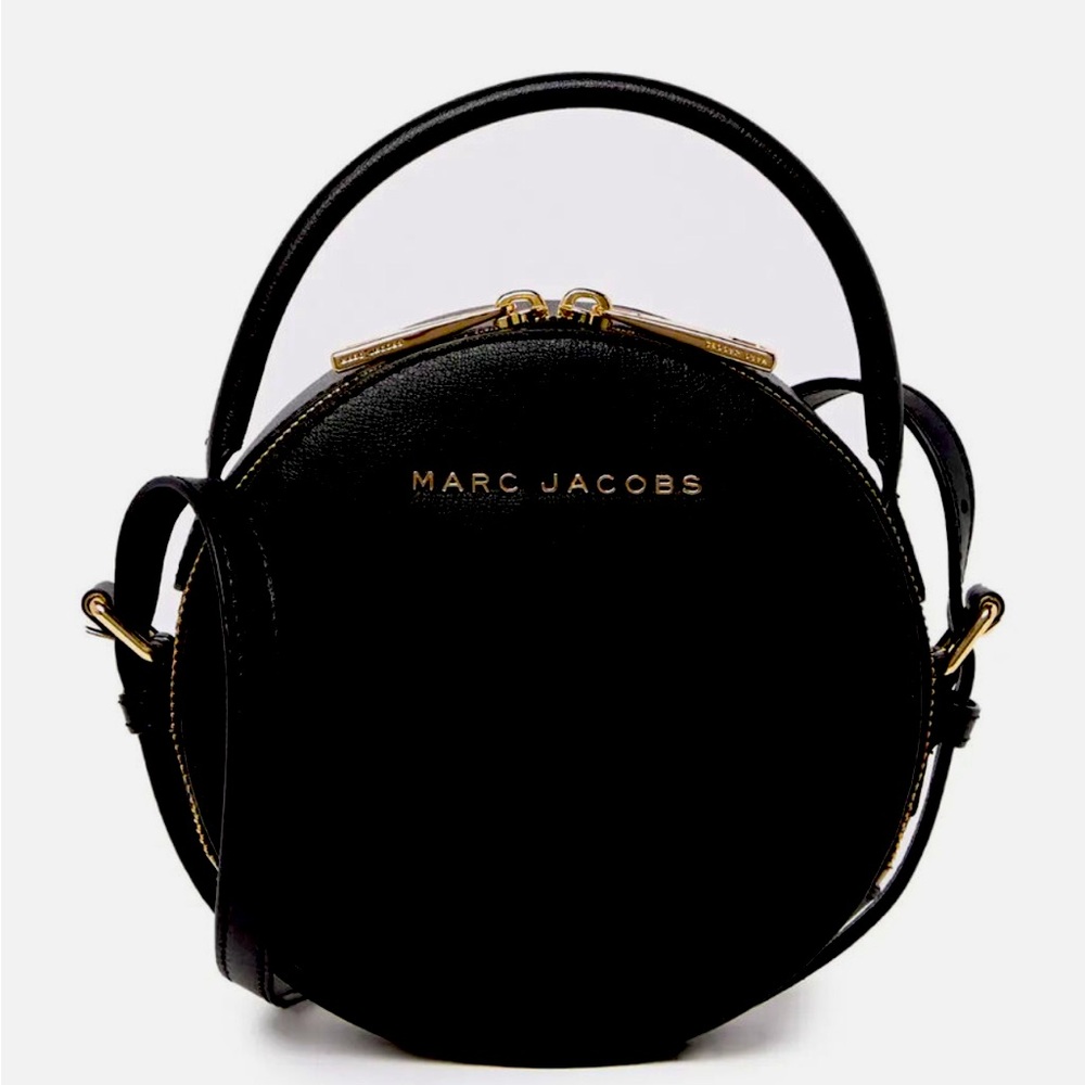 Marc Jacobs Black Leather The Commuter Circle Crossbody Bag Limited Edition